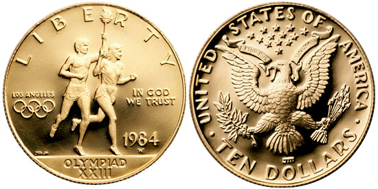 1984 Olympic $10 Gold