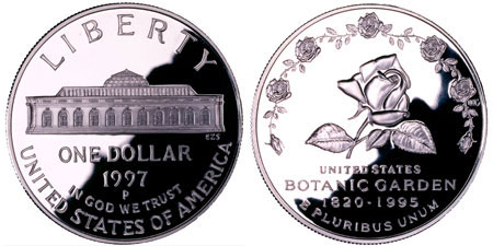 1997 Botanic Gardens Silver Dollar