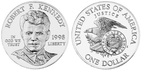 1998 Robert F. Kennedy Silver Dollar