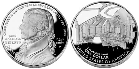 2005 John Marshall Silver Dollar