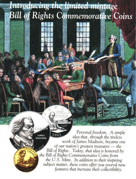 Bill of Rights Coins brochure