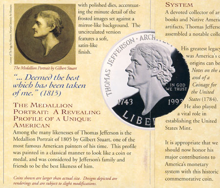 Gilbert Stuart Jefferson Medallion