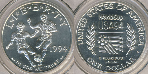 1994 World Cup Silver Dollar Commemorative Coin