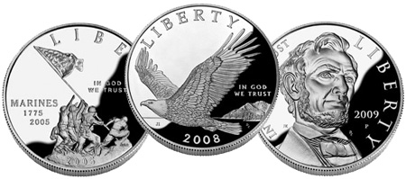 2005 2009 Us Mint Commemorative Coins - 