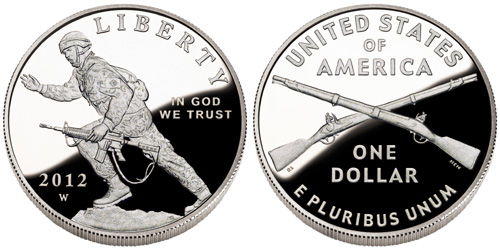 2012 Infantry Silver Dollar Commemorative Coin