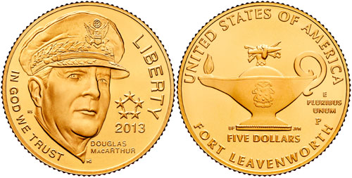 2013 5 Star Generals 5 Gold Commemorative Coin