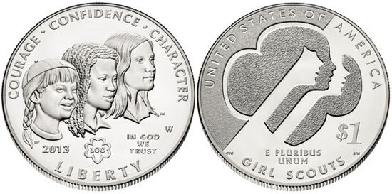 2013 Girl Scouts Silver Dollar