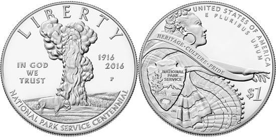 2016 National Park Service Silver Dollar