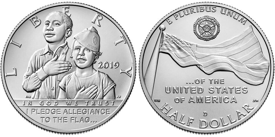 2019 American Legion 100th Anniversary Half Dollar Commemorative Coin